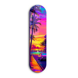 Wallity Miami 2 Pintura Decorativa de Vidrio Templado Multicolor